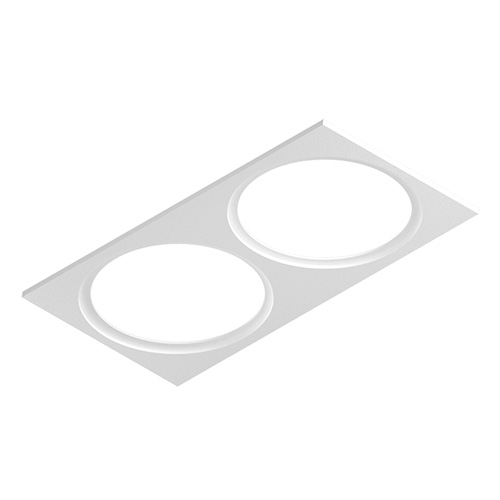 Рамка двойная под круглые 85 41007-WH