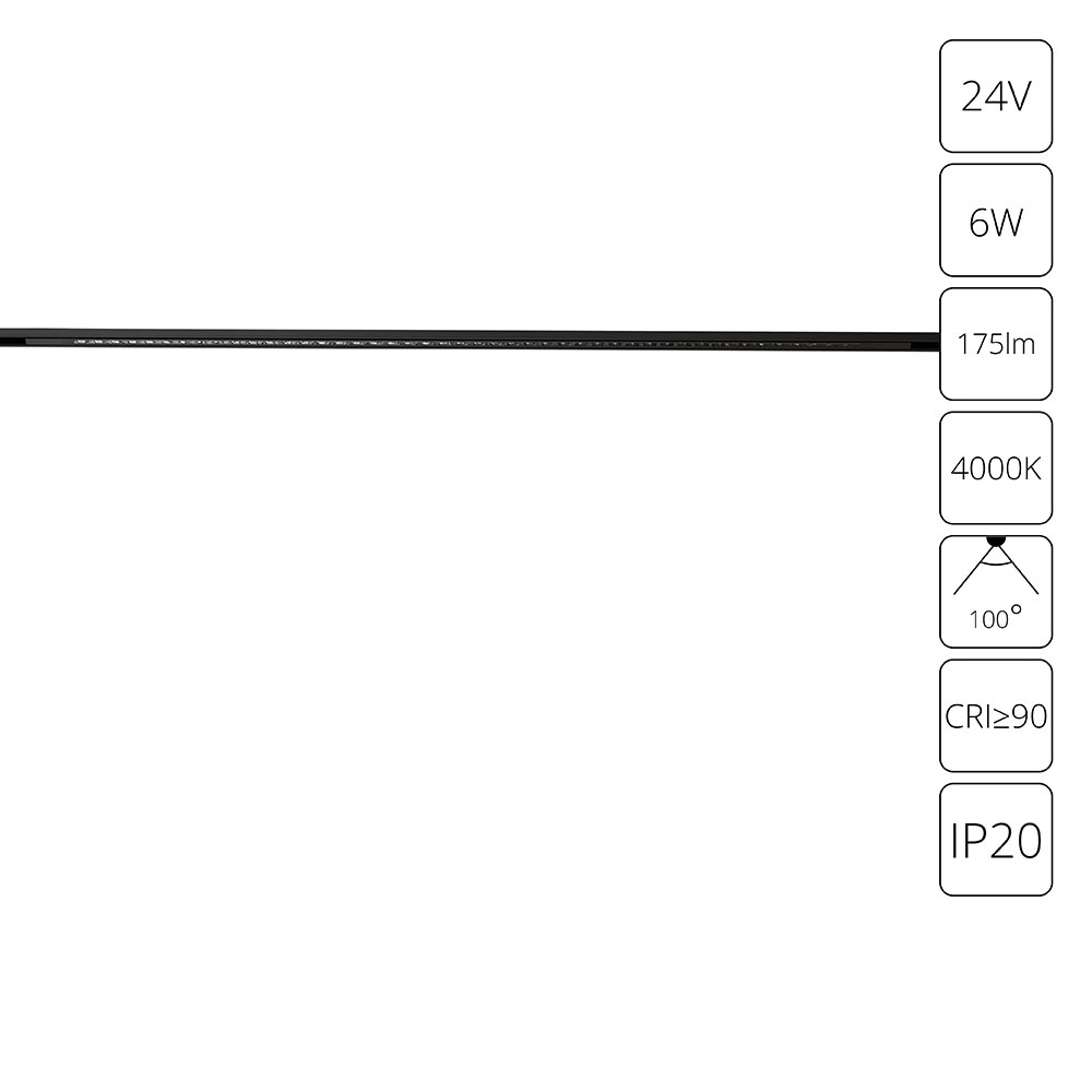 Магнитный трековый светильник Arte Lamp PRESTO A6230PL-1BK