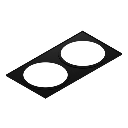 Рамка двойная под круглые 85 41007-BK