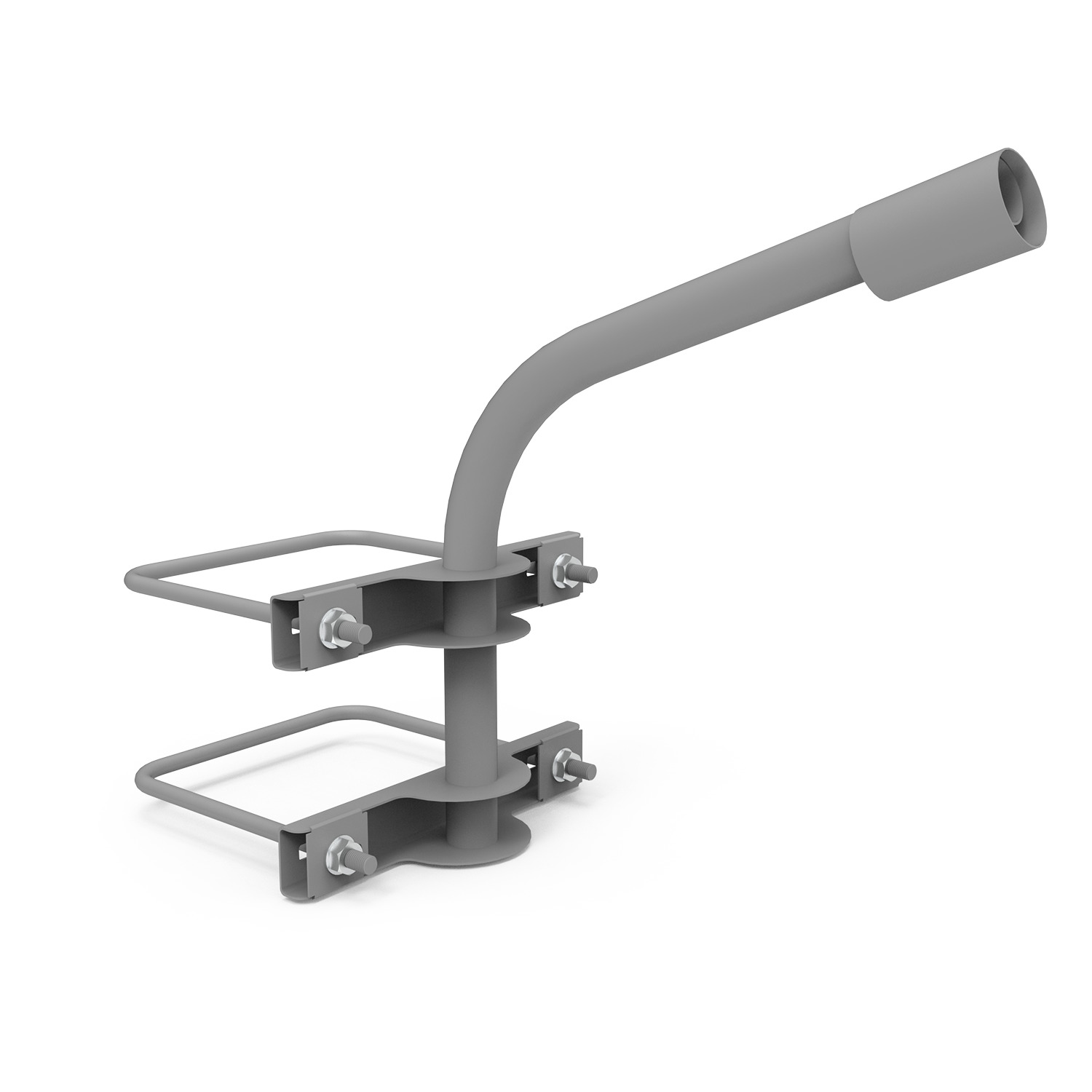 Кронштейн Gauss для уличных светильников на опору с 2 хомутами 625х460х680 D60мм 1/6 903265303