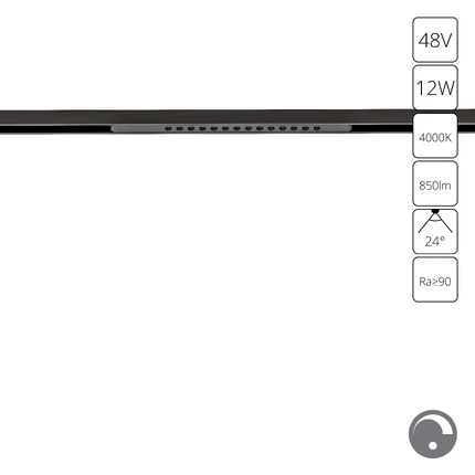 Магнитный трековый светильник Arte Lamp OPTIMA 0.1-10V A7476PL-1BK