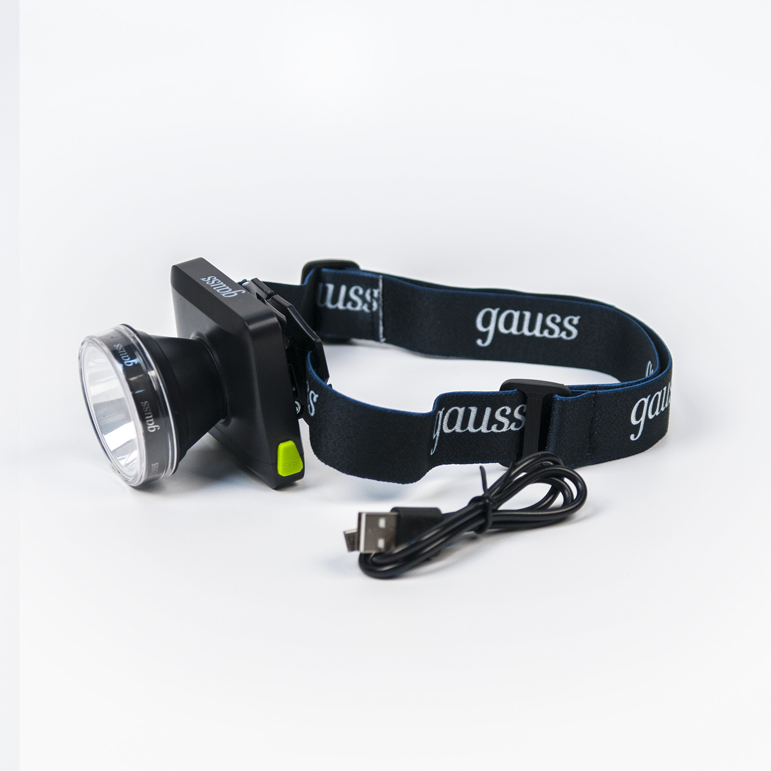 Фонарь налобный Gauss модель GFL401 5W 100lm диммируемый Li-ion 3000mAh LED 1/10/90 GF401