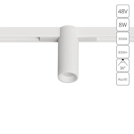 Магнитный трековый светильник Arte Lamp OPTIMA A7289PL-1WH