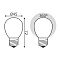 Лампа Gauss Filament Шар 9W 590lm 3000К Е27 milky диммируемая LED 1/10/50 105202109-D