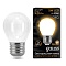 Лампа Gauss LED Filament Шар OPAL E27 5W 420lm 2700K 1/10/50 105202105