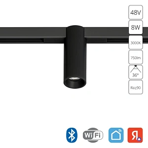 Магнитный трековый светильник Arte Lamp OPTIMA SMART A7389PL-1BK