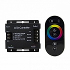 Контроллер для RGB 288W 24А с сенсорным пультом управления цветом (черный) 201113288