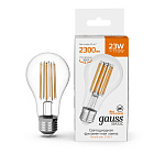 Лампа Gauss Basic Filament А70 23W 2300lm 2700К Е27 LED 1/10/40 40712132