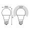 Лампа Gauss A60 11W 990lm 6500К E27 диммируемая LED 1/10/50 102502311-D