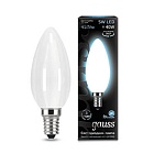 Лампа Gauss LED Filament Свеча OPAL E14 5W 450lm 4100К 1/10/50 103201205