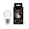 Лампа Gauss Filament Шар 9W 590lm 3000К Е27 milky диммируемая LED 1/10/50 105202109-D