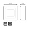 Светильник Gauss Backlight накладной BL222 Квадрат. Акрил, 6+3W, LED 3000K, 145*145, 1/30