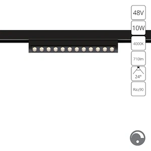 Магнитный трековый светильник Arte Lamp OPTIMA 0.1-10V A7478PL-1BK