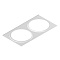 Рамка двойная под круглые 85 41007-WH