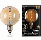 Лампа Gauss LED Vintage Filament Flexible G200 8W E27 200*300mm Golden 620lm 2400K 1/6 154802008