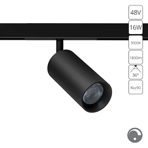 Магнитный трековый светильник Arte Lamp OPTIMA 0.1-10V A7492PL-1BK