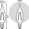 Лампа Gauss Filament Свеча на ветру 13W 1100lm 2700К Е14 LED 1/10/50 104801113
