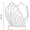 Декоративная настольная лампа Arte Lamp SHELL A1412LT-1SA