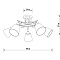 Потолочная люстра Arte Lamp GLASSY A5078PL-5BK