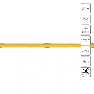 Светодиодная лента 24V 10W/m 4000К 5м IP20 Arte Lamp LANE A2432005-02-4K