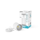 Светильник Gauss Overhead подвес цил 12W 650lm 4100K 170-240V IP20 79*100мм белый LED 1/20 HD044