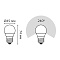 Лампа Gauss Elementary Шар 10W 750lm 6500K Е27 LED 1/10/100 53230