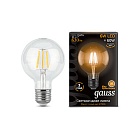Лампа Gauss LED Filament G95 E27 6W 630lm 2700K 1/20 105802106