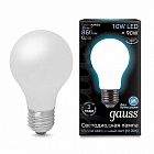 Лампа Gauss LED Filament A60 OPAL E27 10W 860lm 4100К 1/10/40 102202210