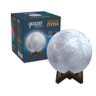 Светильник настольный Gauss NN002 3D Луна 1W RGB 5V Li-ion 450mA D10см белый c пультом LED 1/6/24 NN002