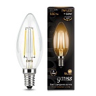Лампа Gauss LED Filament Свеча E14 7W 550lm 2700К 1/10/50 103801107