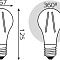 Лампа Gauss Filament А70 26W 2600lm 2700К Е27 LED 1/10/40 102902126