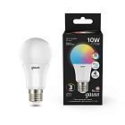 Лампа Gauss A60 10W E27 RGBW+димирование LED 1/50 102102410