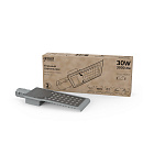Светильник уличный Gauss Avenue 30W 3000lm 5000K 190-250V IP65 316*130*57мм черный КСС "Ш" LED 1/20 629534330