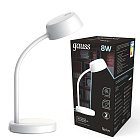 Светильник настольный Gauss Qplus модель GTL601 8W 600lm 4000K 170-265V белый диммируемый LED 1/8 GT6011
