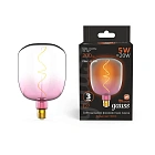 Лампа Gauss LED Filament Flexible V140-DC Pink-Clear E27 5W 200lm 1800K 140*200mm 1/6 1010802105