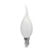 Лампа Gauss Filament Свеча на ветру 9W 610lm 4100К Е14 milky LED 1/10/50 104201209