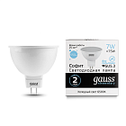 Лампа Gauss LED Elementary MR16 GU5.3 7W 570lm 6500K 1/10/100 13537