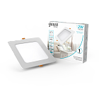 Светильник Gauss Basic Downlight квадрат 12W 1000lm 4000K 170-260V IP20 145*26 белый LED 1/60 9031420212