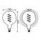 Лампа Gauss LED Filament Rainbow Spiral G150CR 5W E27 250lm 1800K 1/6 1007802103