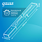 Шинопровод Gauss накладной 2м белый (с адаптером питания и заглушкой) 1/20 TR102
