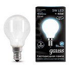 Лампа Gauss LED Filament Шар OPAL E14 5W 450lm 4100K 1/10/50 105201205