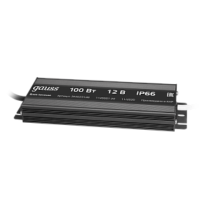 Блок питания для светодиодной ленты пылевлагозащищенный 100W 12V IP66 1/15 202023100