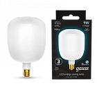 Лампа Gauss Filament V140 9W 890lm 4100К Е27 milky LED 1/6 1015802209