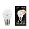 Лампа Gauss LED Шар E27 7W 520lm 3000K step dimmable 1/10/100 105102107-S