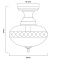 Потолочный светильник Arte Lamp FABERGE A2303PL-1SG