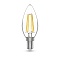 Лампа Gauss Basic Filament Свеча 4,5W 400lm 2700К Е14 LED 1/10/50 1031115