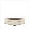 PLAT POUF WITH WOOD SQUARE TRAY