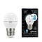 Лампа Gauss LED Шар E27 7W 550lm 4100K step dimmable 1/10/100 105102207-S