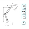 Светильник настольный Gauss модель GTL003 60W 220-240V E27 черный струбцина и основание 1/12 GT0032