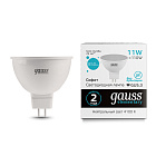 Лампа Gauss Elementary MR16 11W 850lm 4100K GU5.3 LED 1/10/100 13521